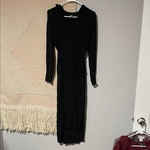 Chic Black Long Sleeve Dress